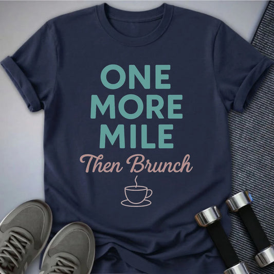 Printify T-Shirt Navy / S One More Mile T-Shirt
