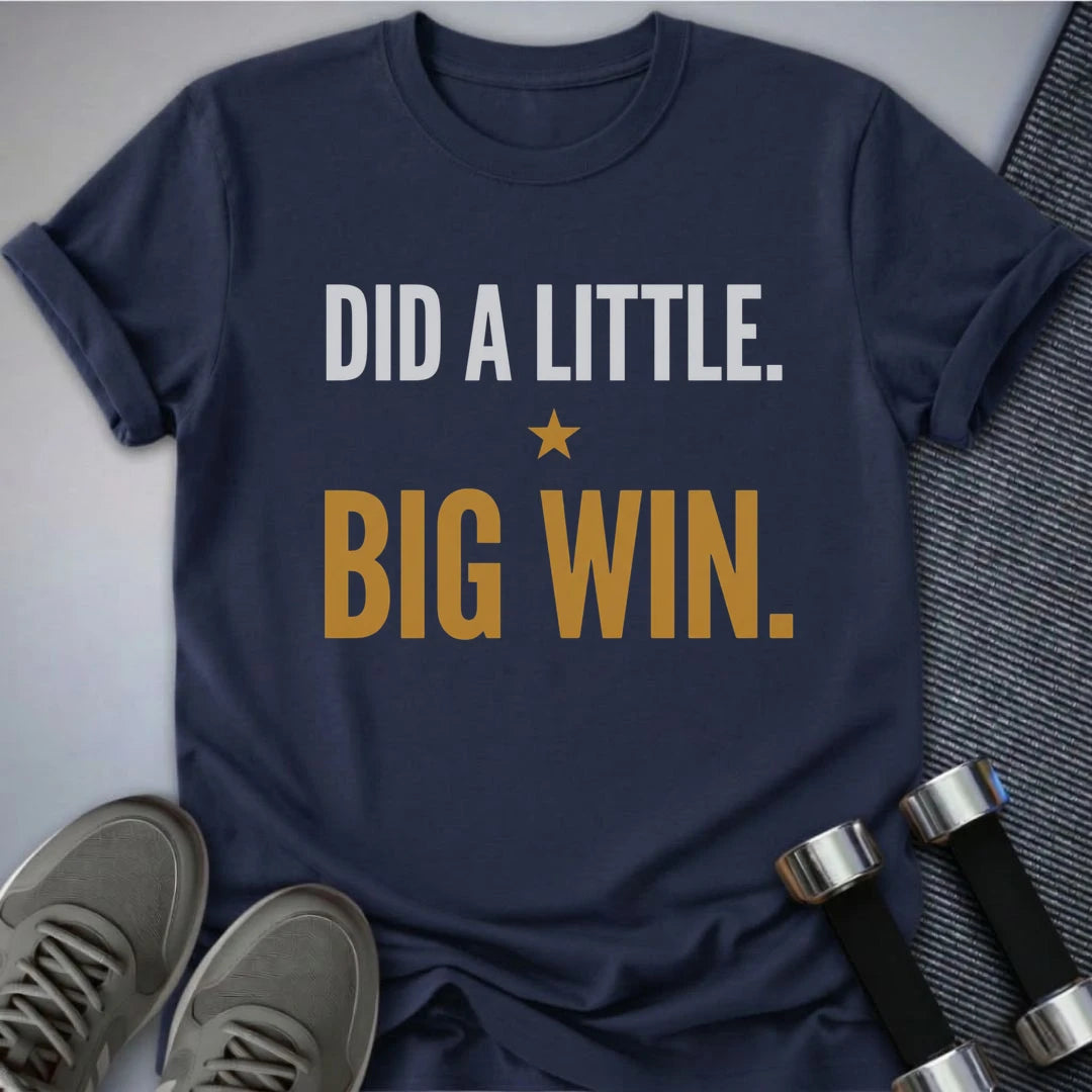 Printify T-Shirt Navy / S Big Win T-Shirt