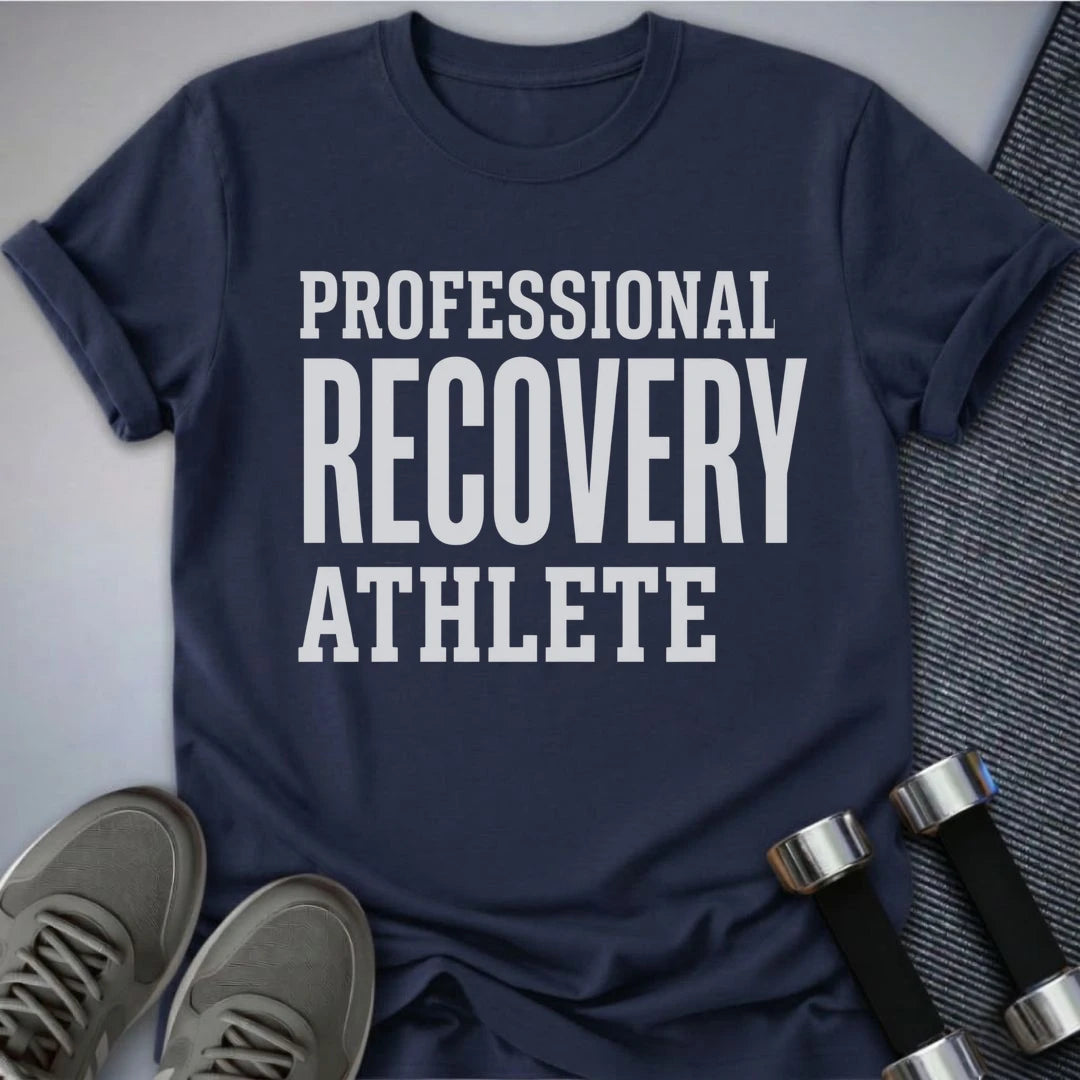 Printify T-Shirt S / Navy Recovery Athlete T-Shirt