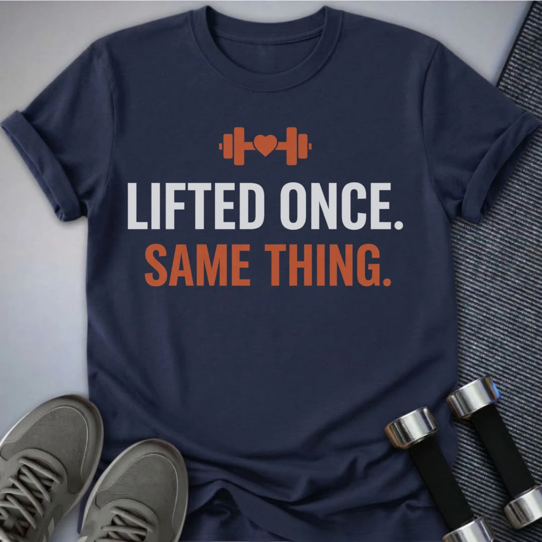 Printify T-Shirt Navy / S Lifted Once T-Shirt