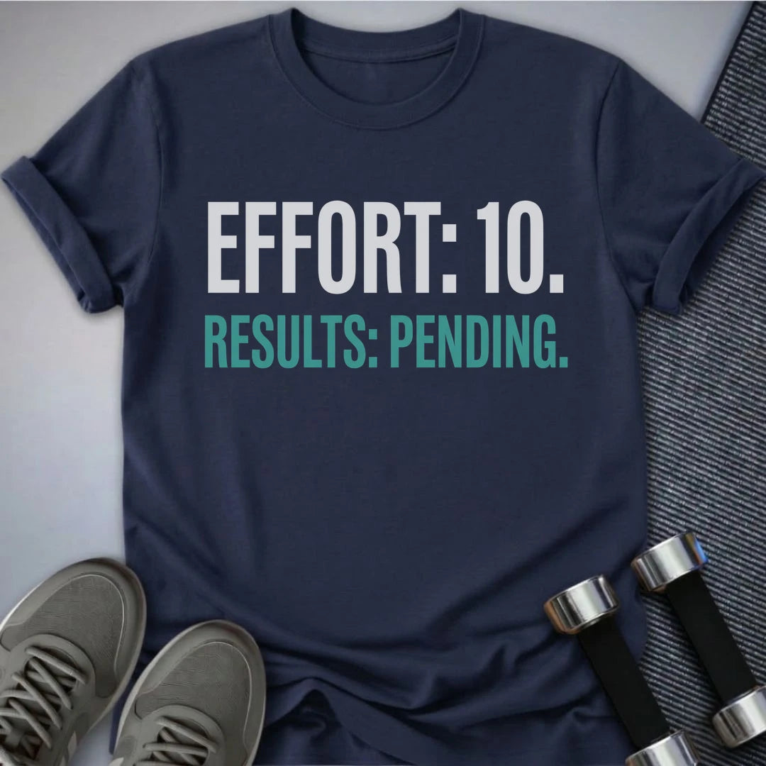 Printify T-Shirt S / Navy Results Pending T-Shirt