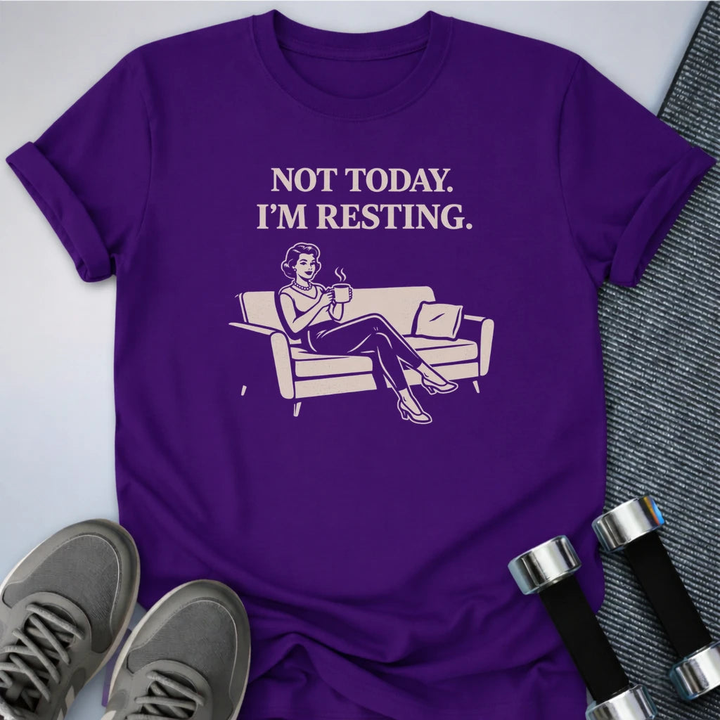 Printify T-Shirt Team Purple / S I'm Resting T-Shirt