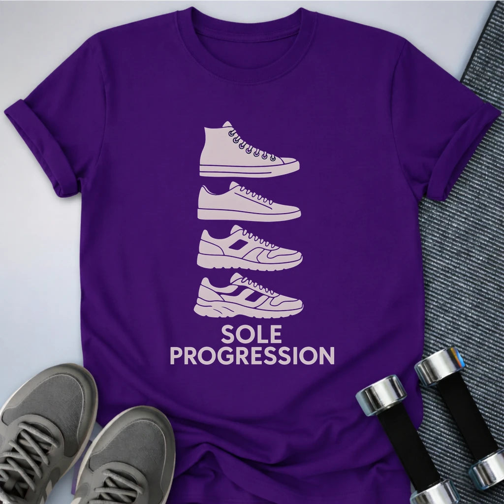 Printify T-Shirt Team Purple / S Sole Progression T-Shirt
