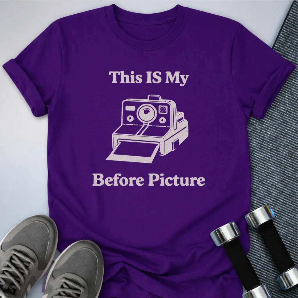 Printify T-Shirt Team Purple / S My Before Picture T-Shirt