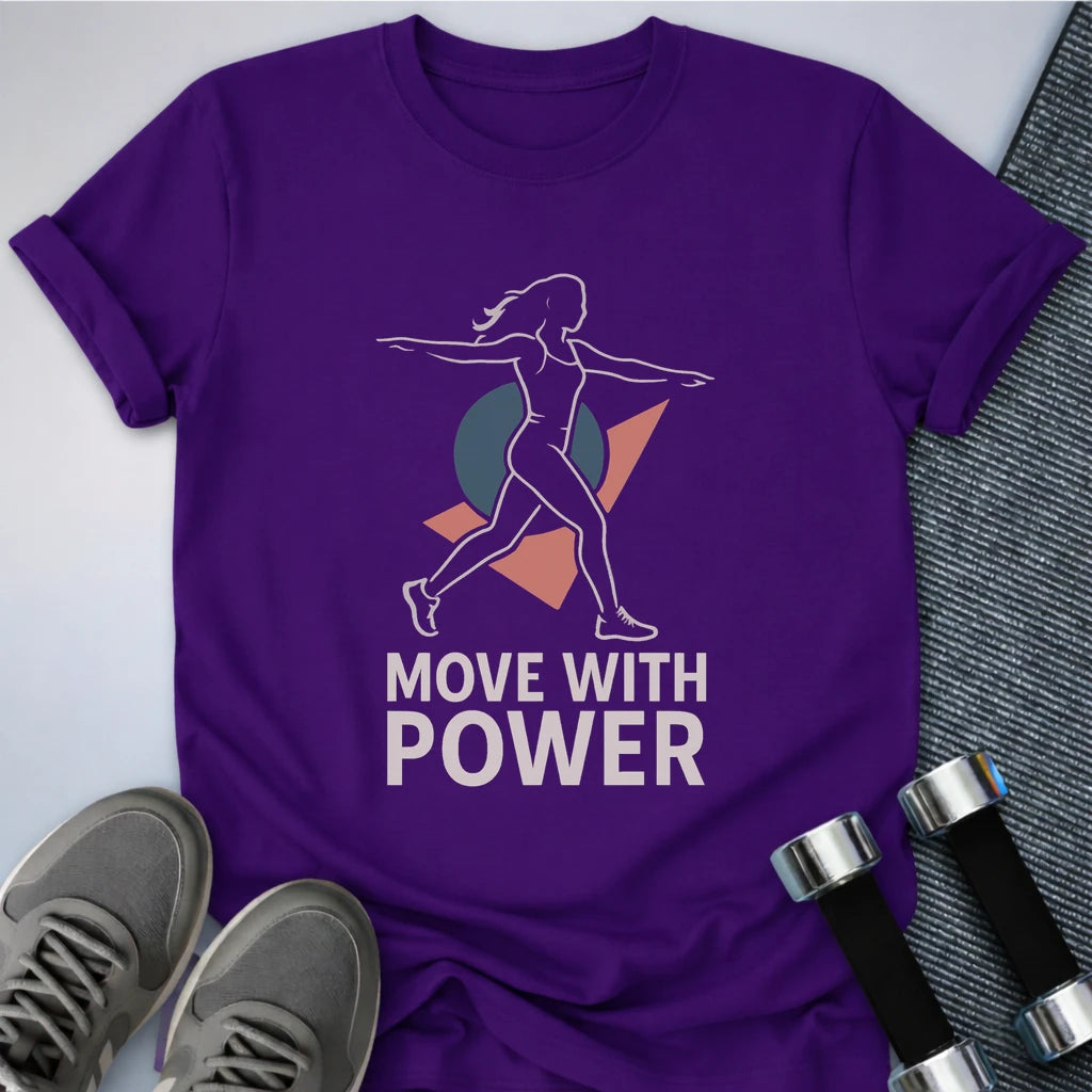 Printify T-Shirt Team Purple / S Retro Fitness T-Shirt