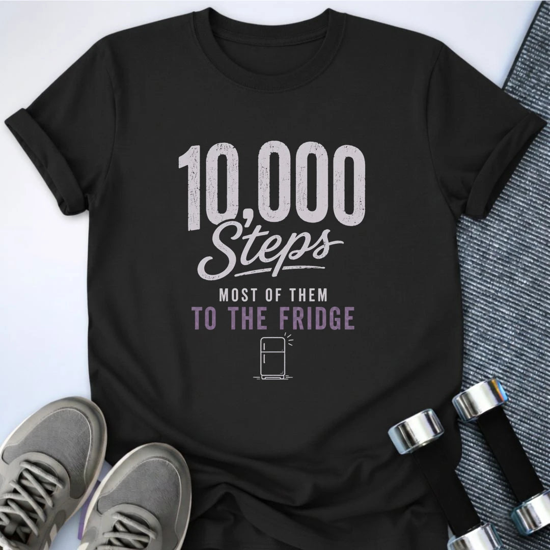 Printify T-Shirt S / Black 10K Steps T-Shirt
