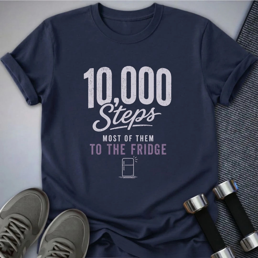Printify T-Shirt S / Navy 10K Steps T-Shirt