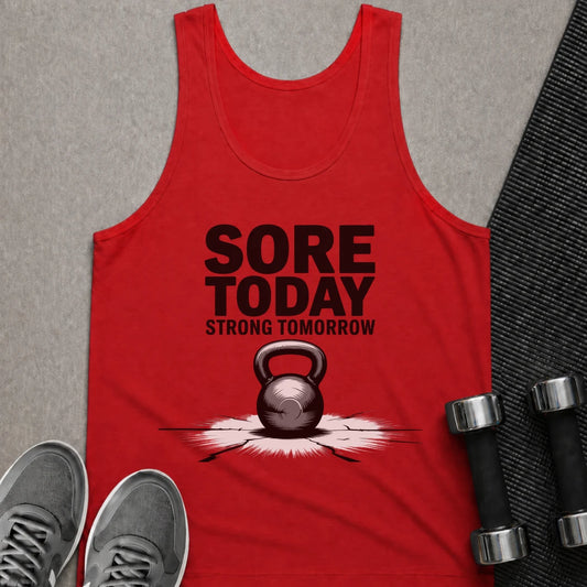 Printify Tank Top XS / Red Sore Today - Tank Top