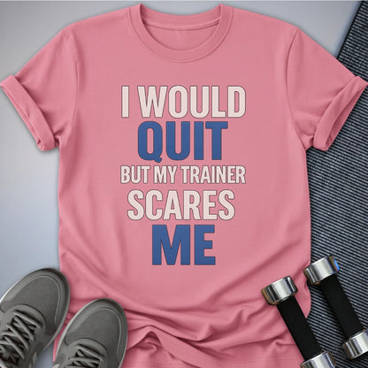 Printify T-Shirt Charity Pink / S No Quitting T-Shirt