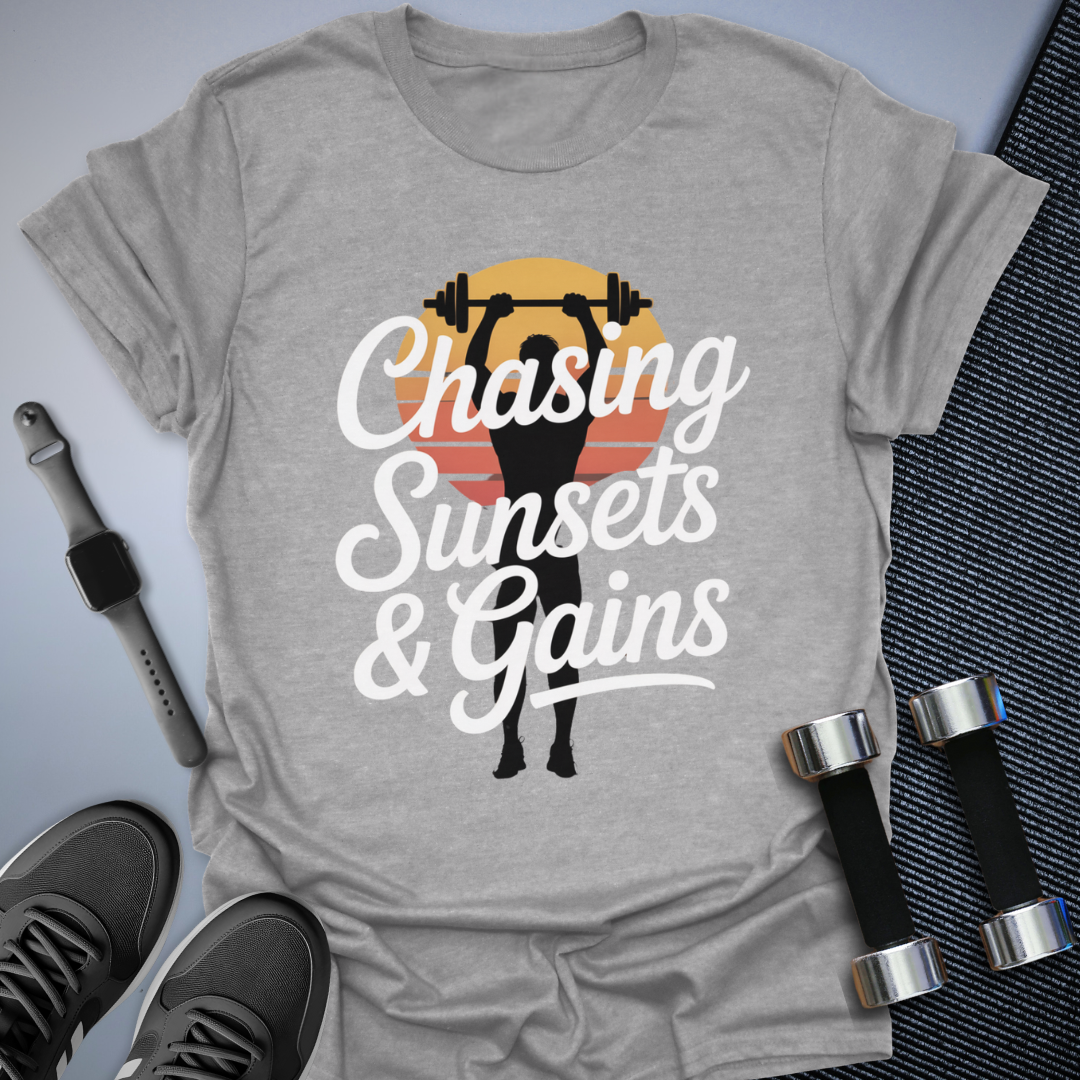 Chasing Sunsets & Gains T-Shirt