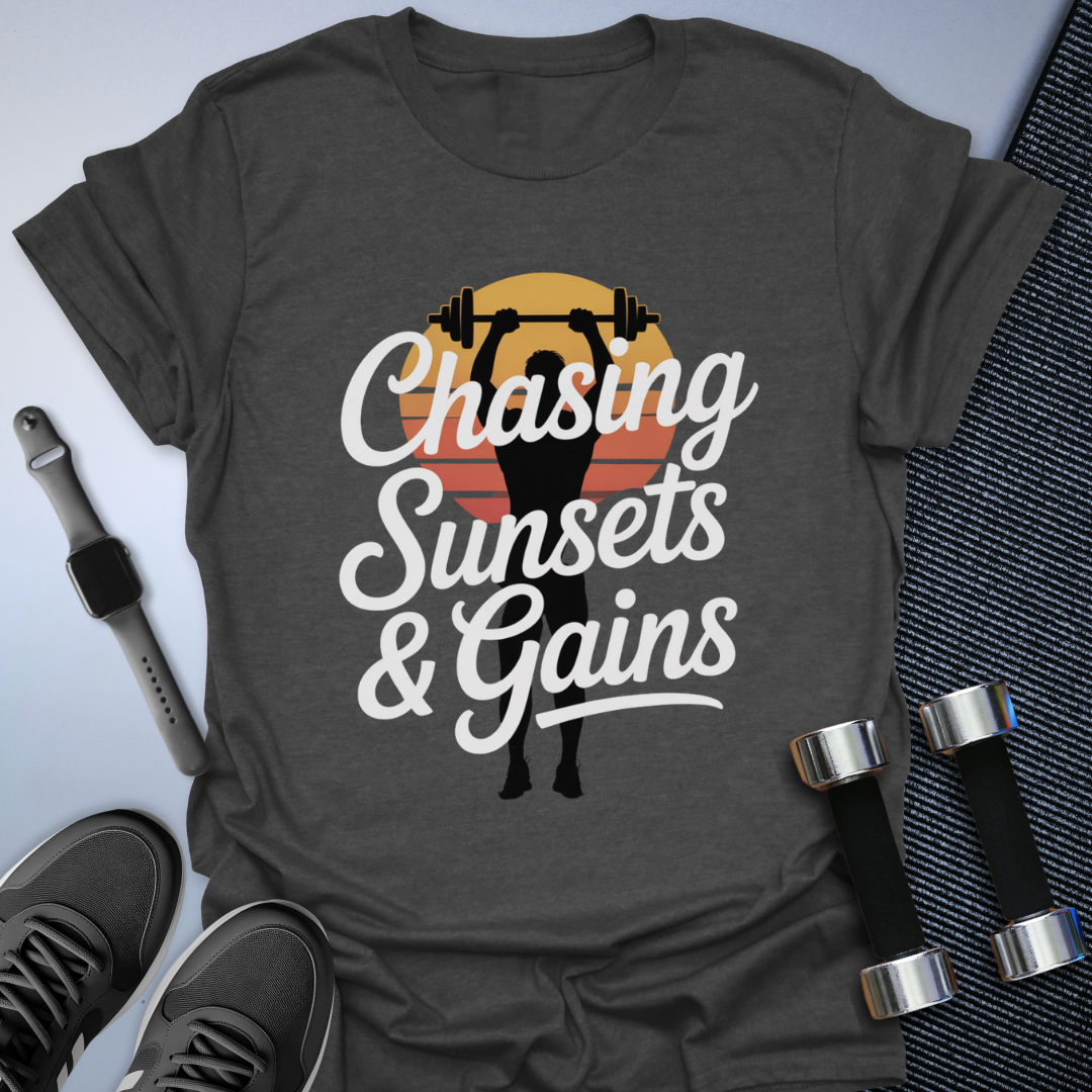 Chasing Sunsets & Gains T-Shirt