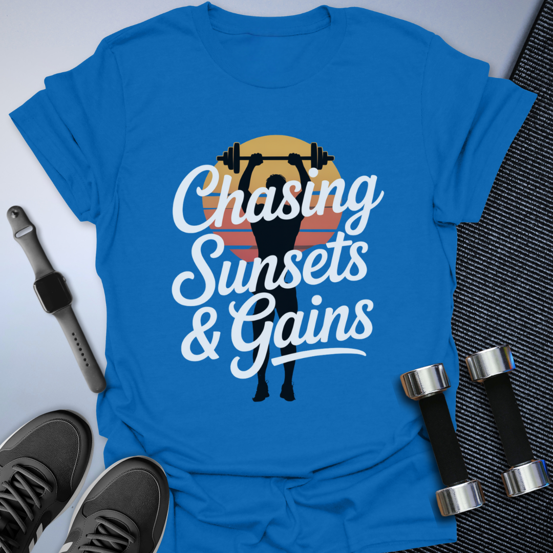 Chasing Sunsets & Gains T-Shirt