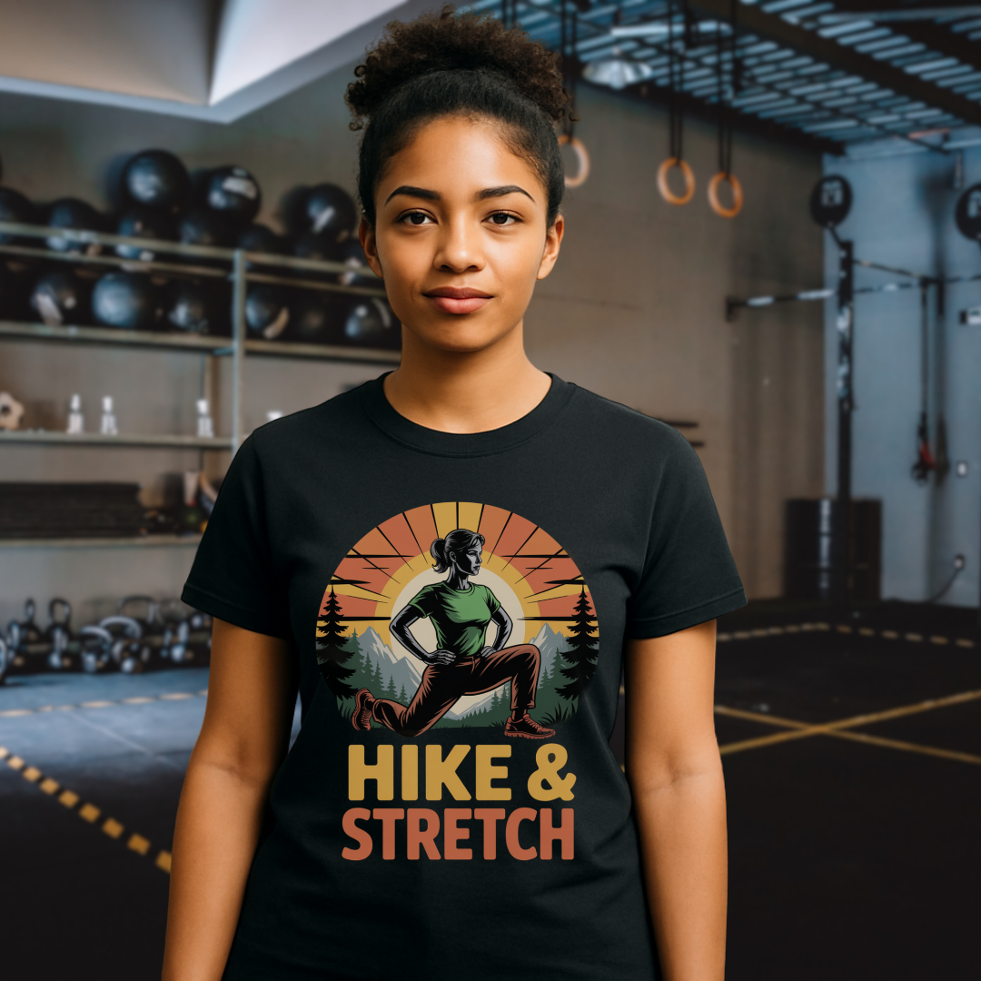 Printify T-Shirt Black / S Hike & Stretch T-Shirt