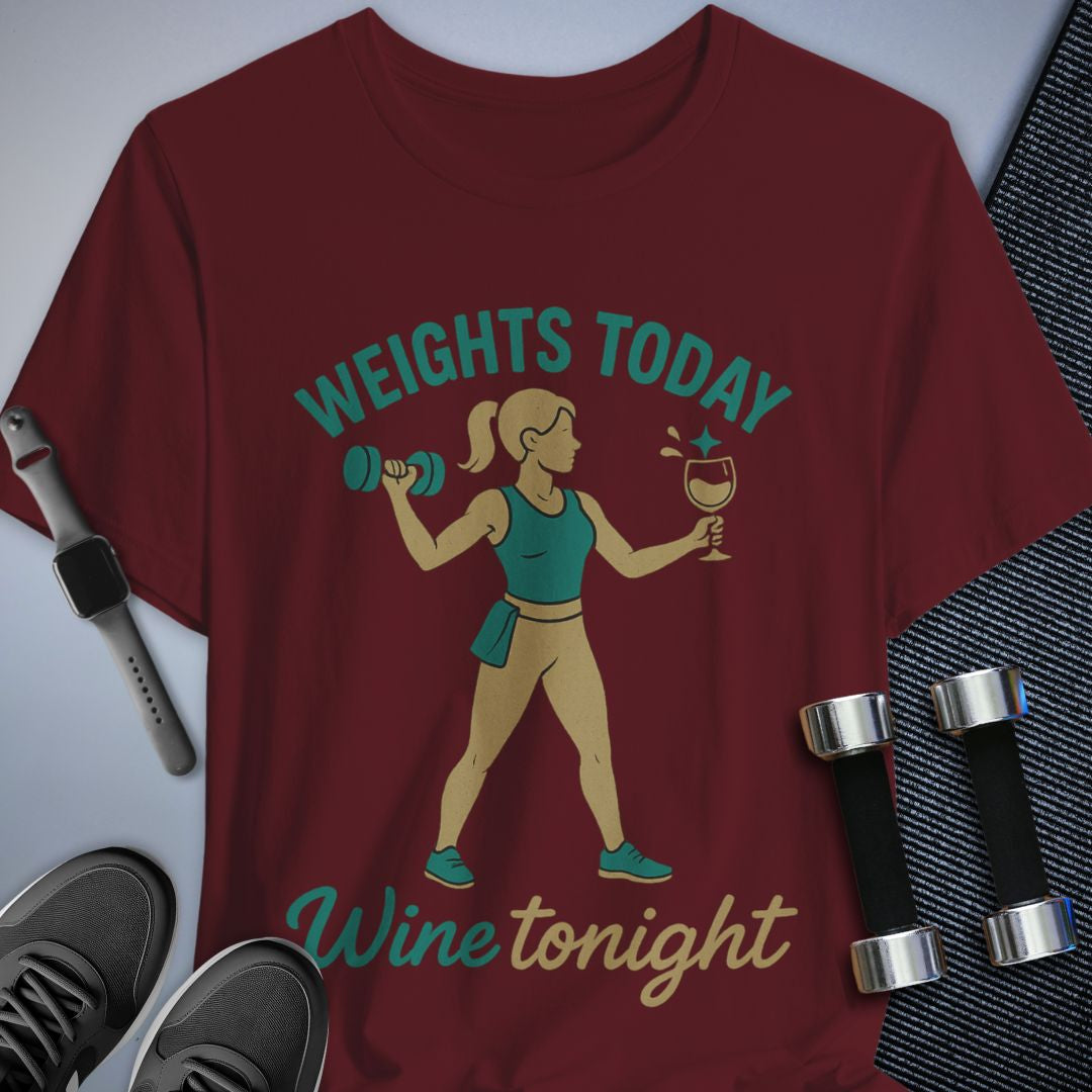 Weights Then Wine T-Shirt