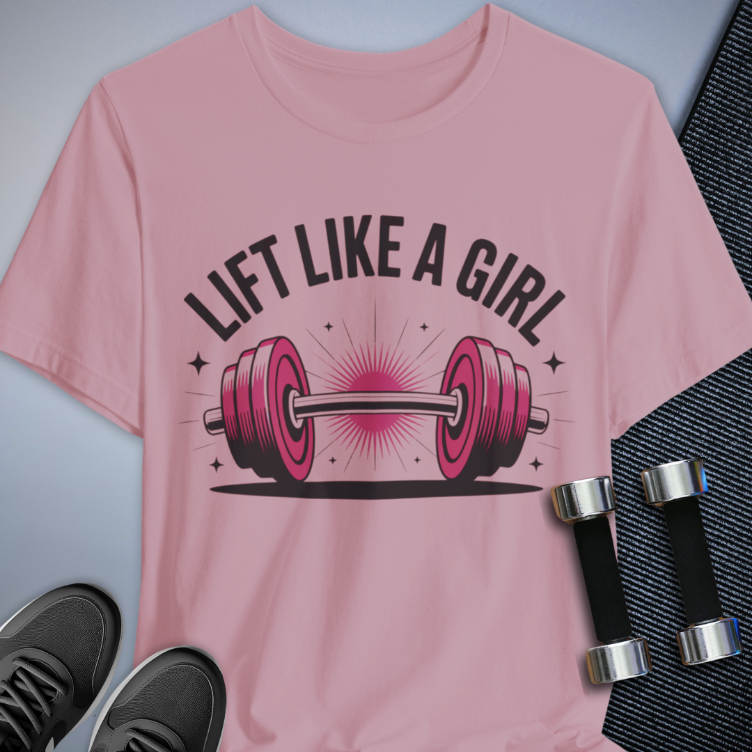 Printify T-Shirt Pink / S Barbell Babe Behavior T-Shirt