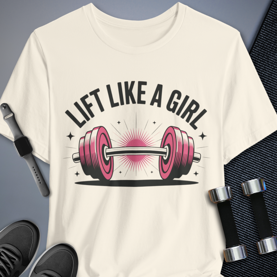 Printify T-Shirt Natural / S Barbell Babe Behavior T-Shirt