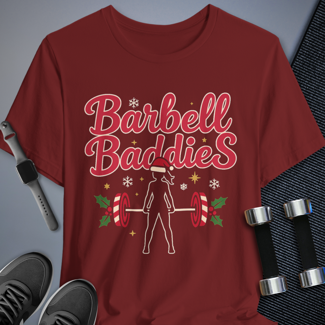 Printify T-Shirt Cardinal / S Baddie Bells Tee