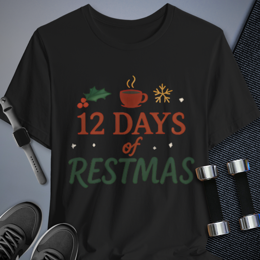 Printify T-Shirt Black / S Day of Restmas Tee