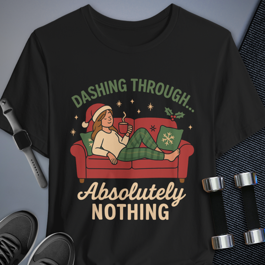 Printify T-Shirt Black / S Couch Sleigh Queen Tee