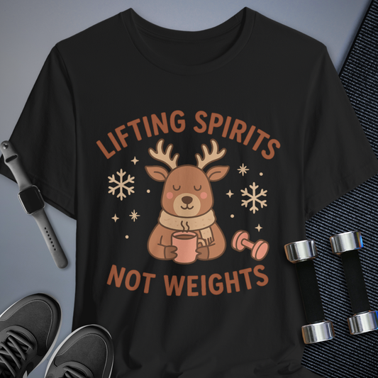 Printify T-Shirt Black / S Mugs Over Muscles Tee