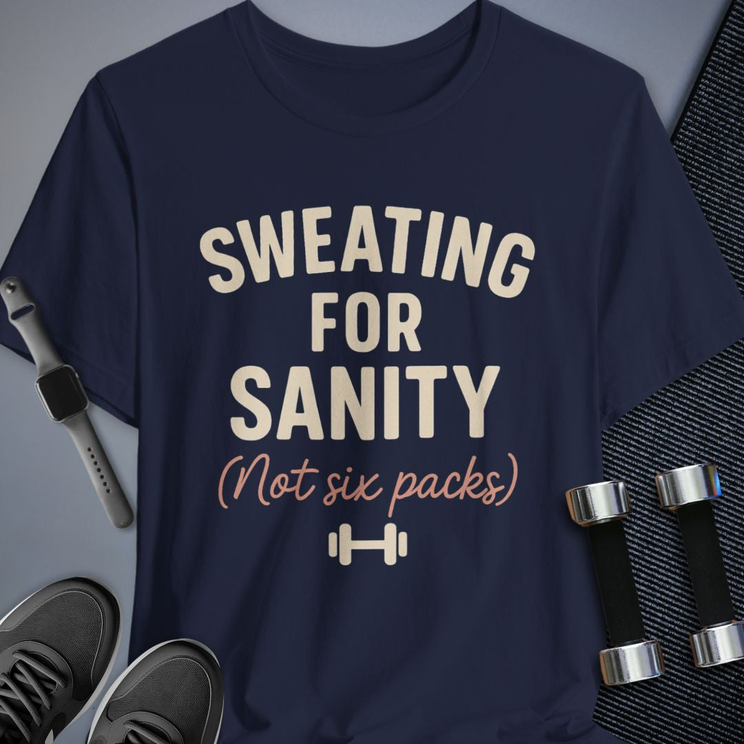 Printify T-Shirt Navy / S Sweating for Sanity T-Shirt