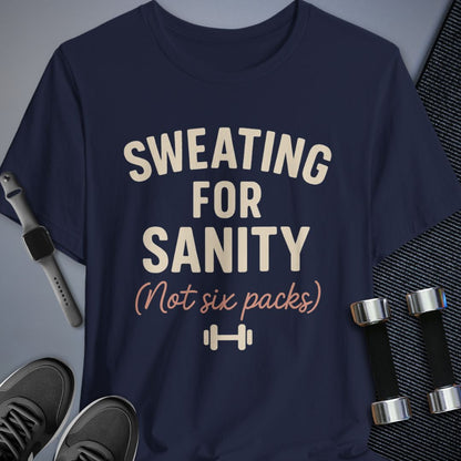 Printify T-Shirt Navy / S Sweating for Sanity T-Shirt