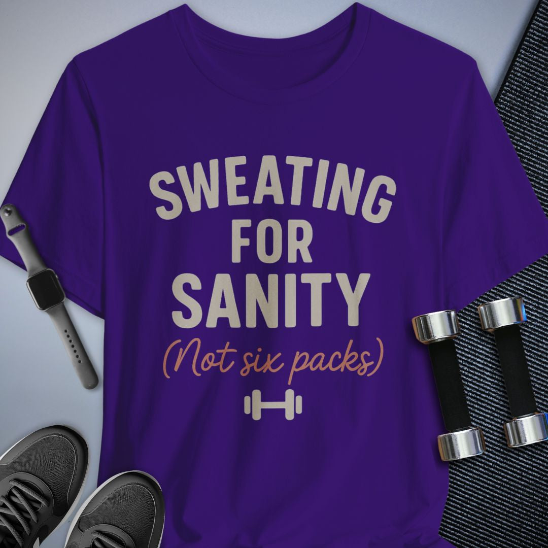 Printify T-Shirt Team Purple / S Sweating for Sanity T-Shirt