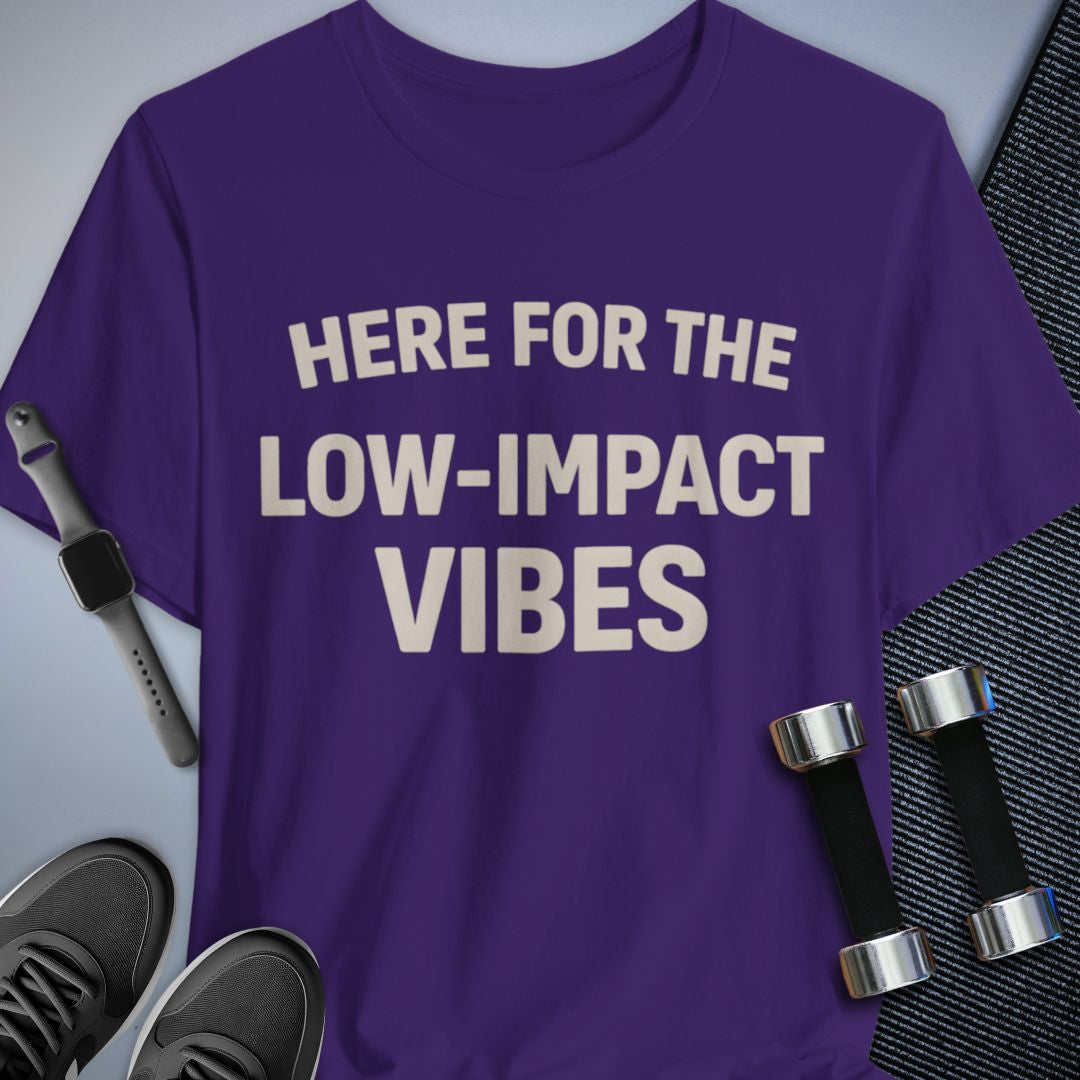 Printify T-Shirt Team Purple / S Low Impact Vibes T-Shirt