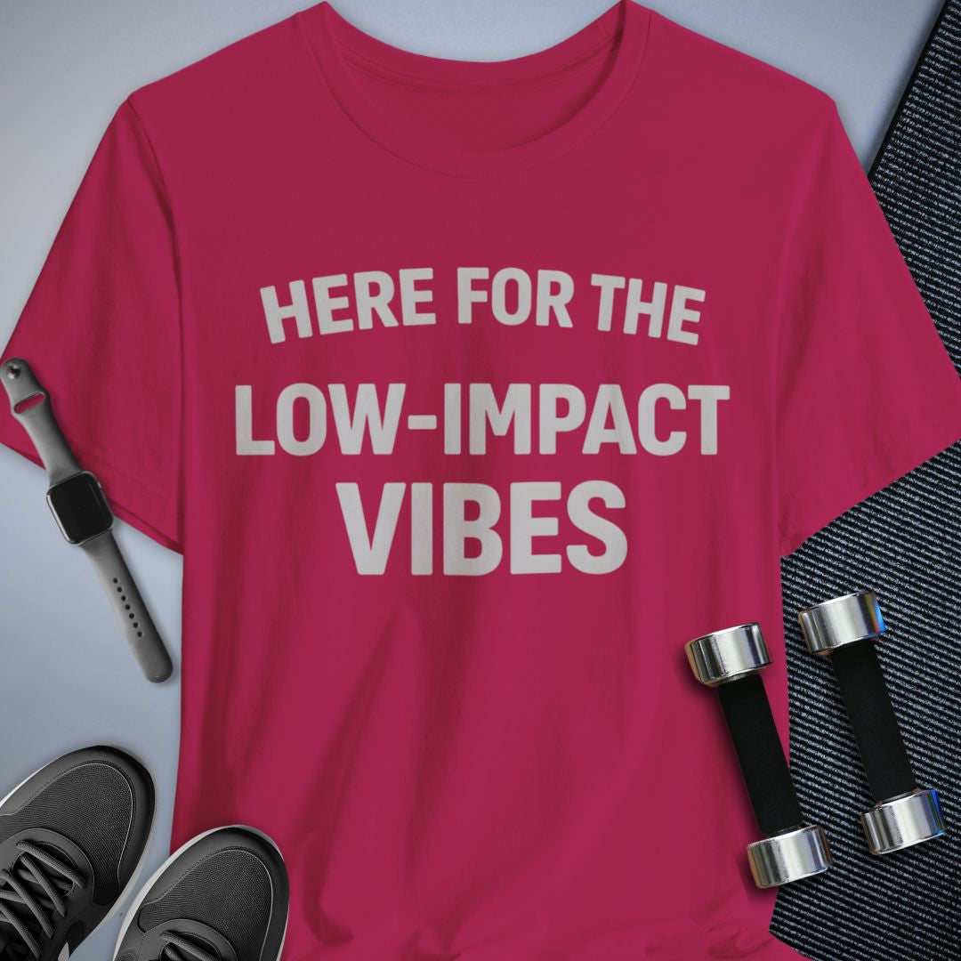 Printify T-Shirt Berry / S Low Impact Vibes T-Shirt