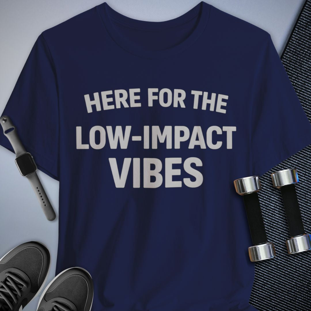 Printify T-Shirt Navy / S Low Impact Vibes T-Shirt