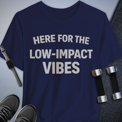 Printify T-Shirt Navy / S Low Impact Vibes T-Shirt