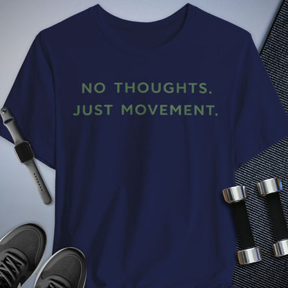 Printify T-Shirt Navy / S No Thoughts T-Shirt