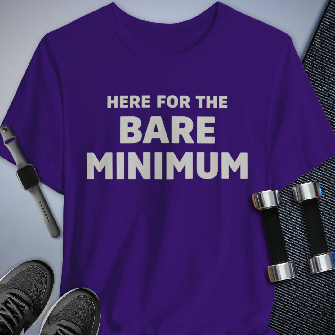 Printify T-Shirt Team Purple / S The Bare Minimum T-Shirt
