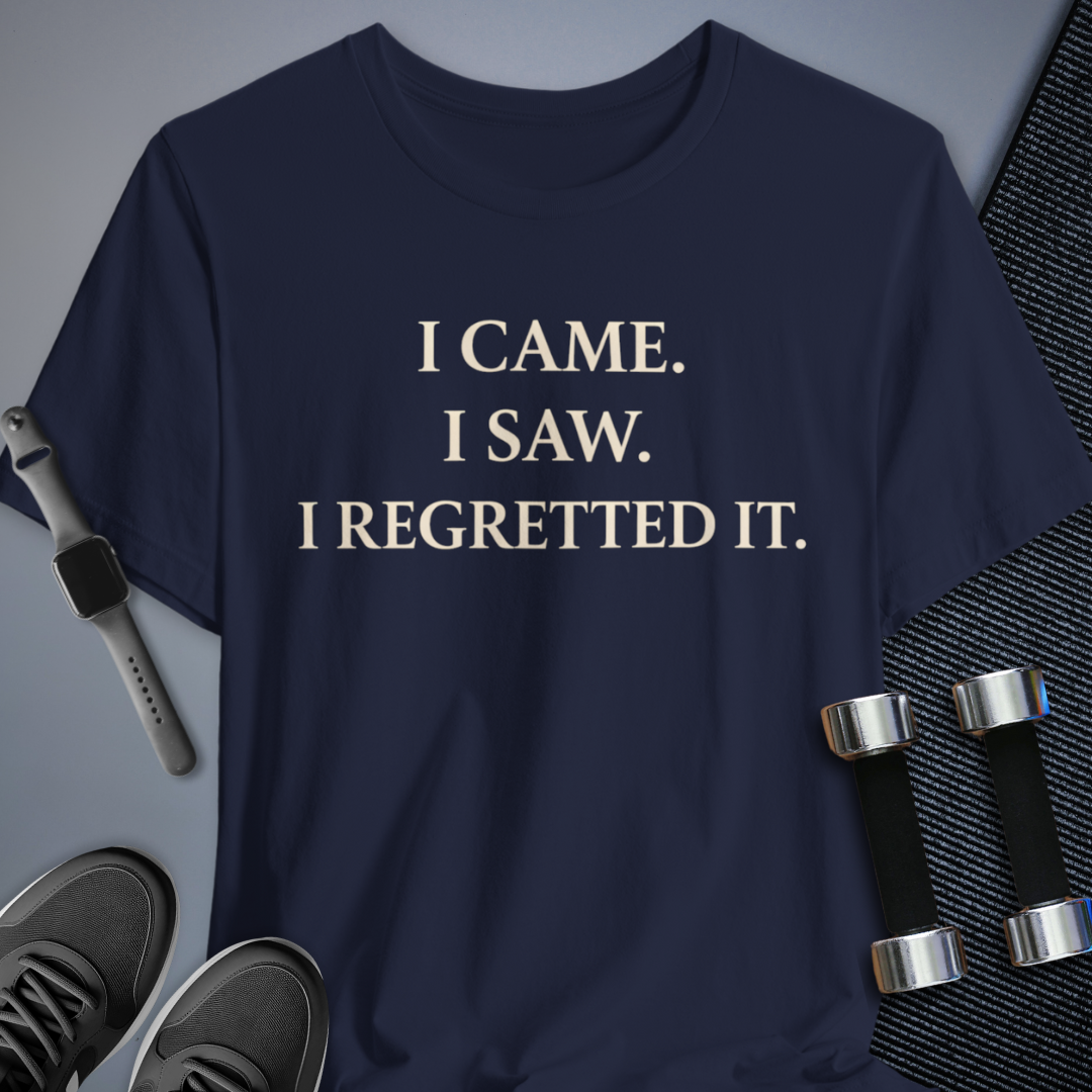 Printify T-Shirt Navy / S Instant Regret T-Shirt