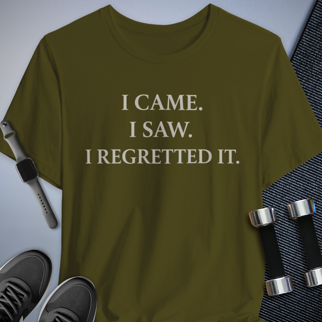 Printify T-Shirt Olive / S Instant Regret T-Shirt