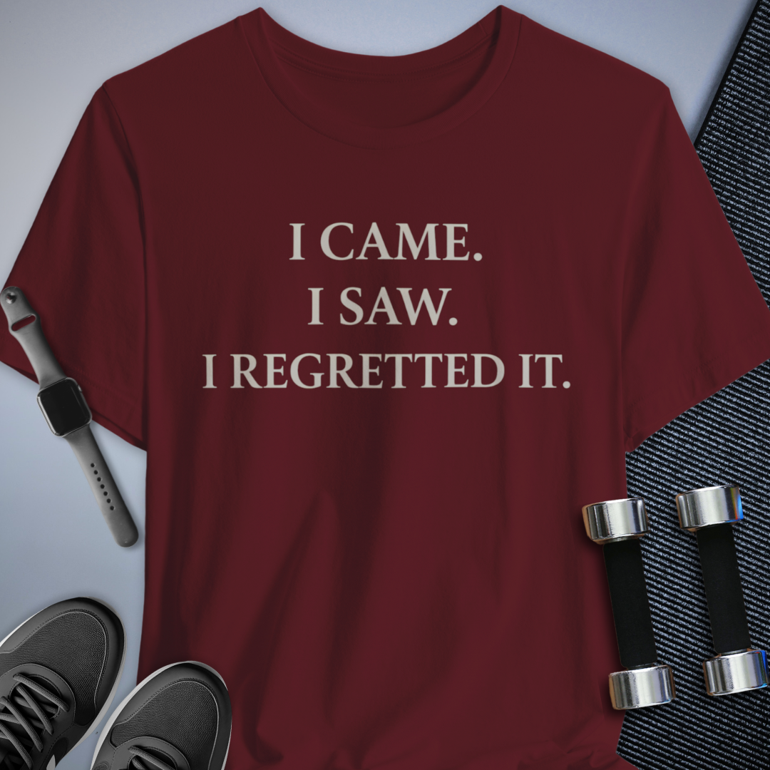 Printify T-Shirt Maroon / S Instant Regret T-Shirt