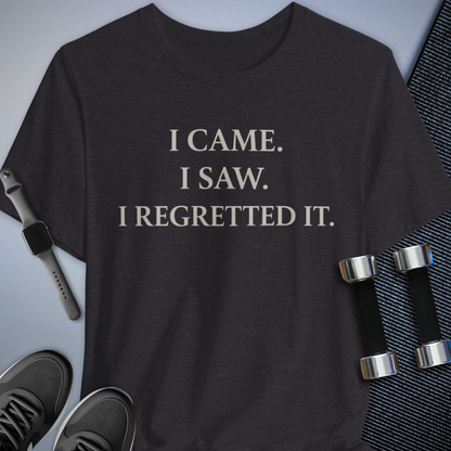 Printify T-Shirt Dark Grey Heather / S Instant Regret T-Shirt