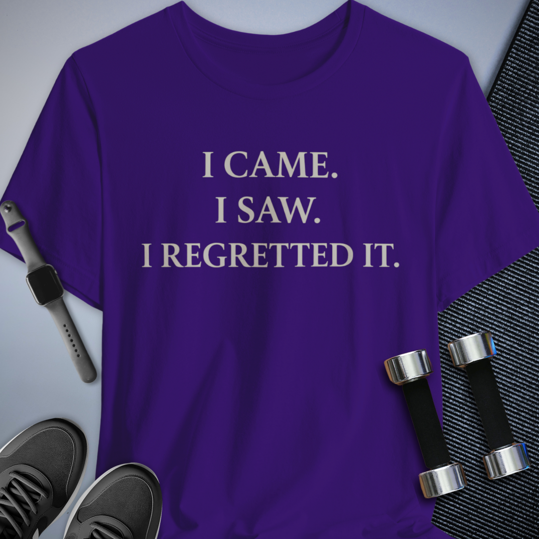 Printify T-Shirt Team Purple / S Instant Regret T-Shirt
