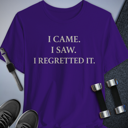Printify T-Shirt Team Purple / S Instant Regret T-Shirt