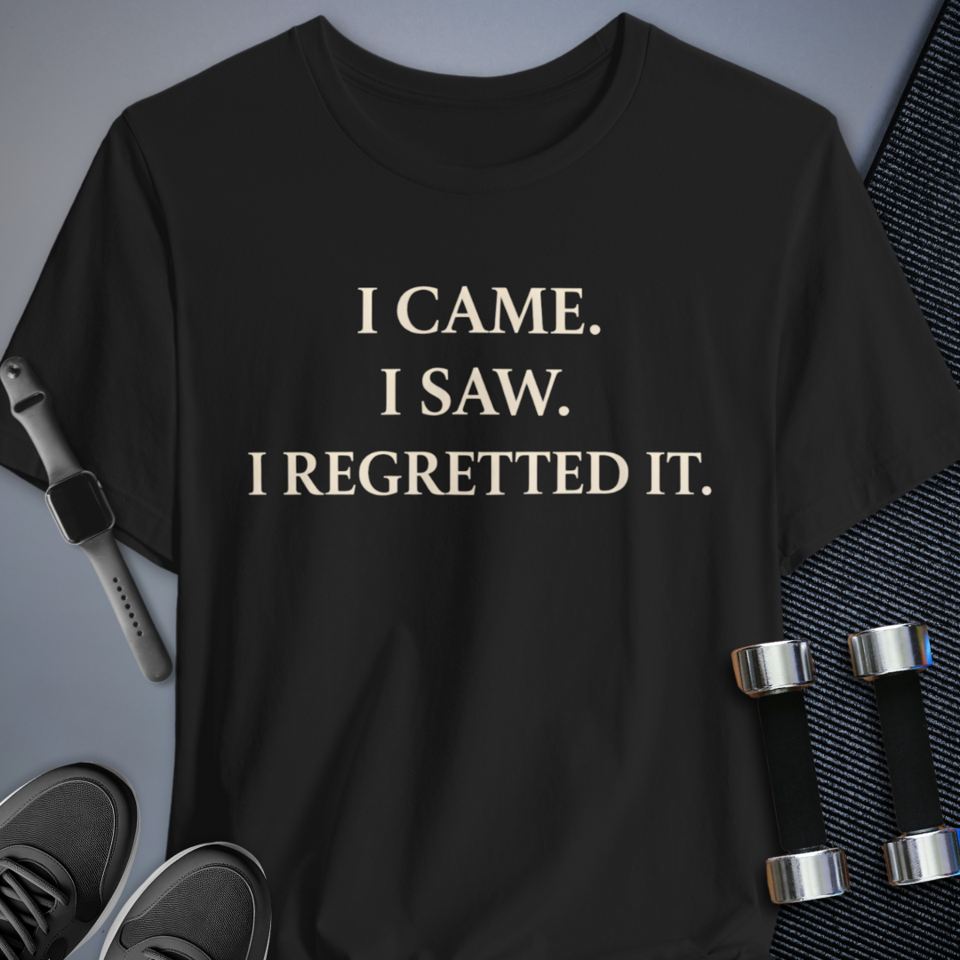 Printify T-Shirt Black / S Instant Regret T-Shirt