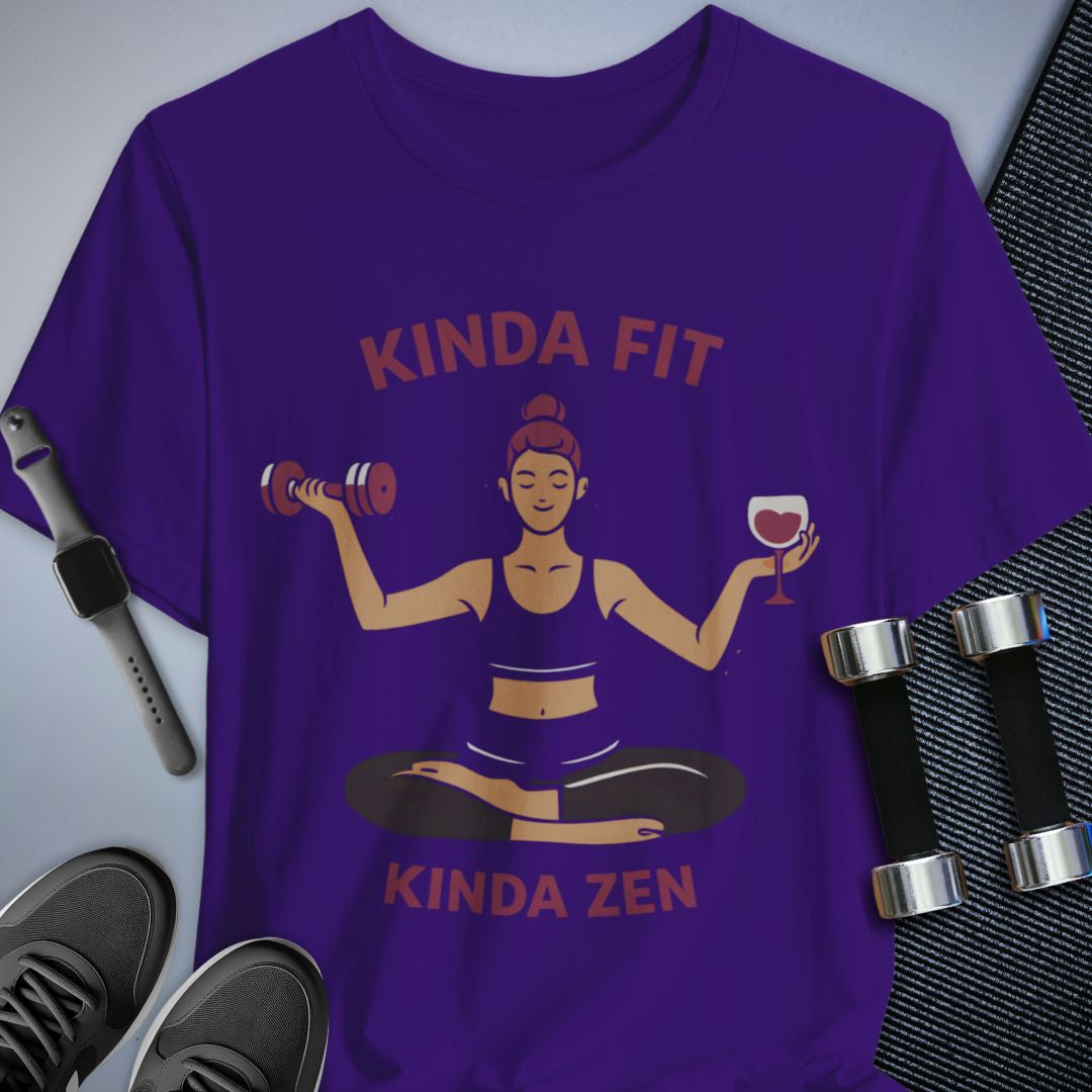 Printify T-Shirt Team Purple / S Kinda Zen T-Shirt