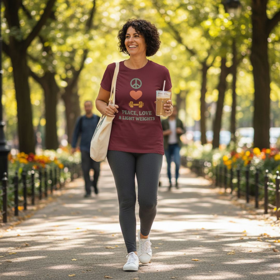 Printify T-Shirt Love & Light Weights T-Shirt