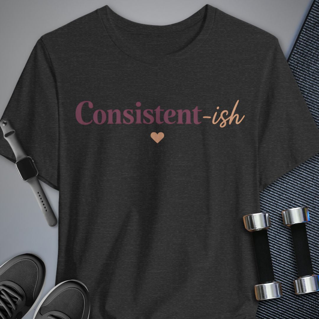 Printify T-Shirt Dark Grey Heather / S Consistent-ish T-Shirt
