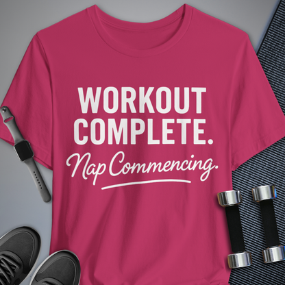 Printify T-Shirt Berry / S Workout Complete T-Shirt