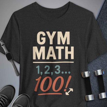 Printify T-Shirt Dark Grey Heather / S Gym Math T-Shirt