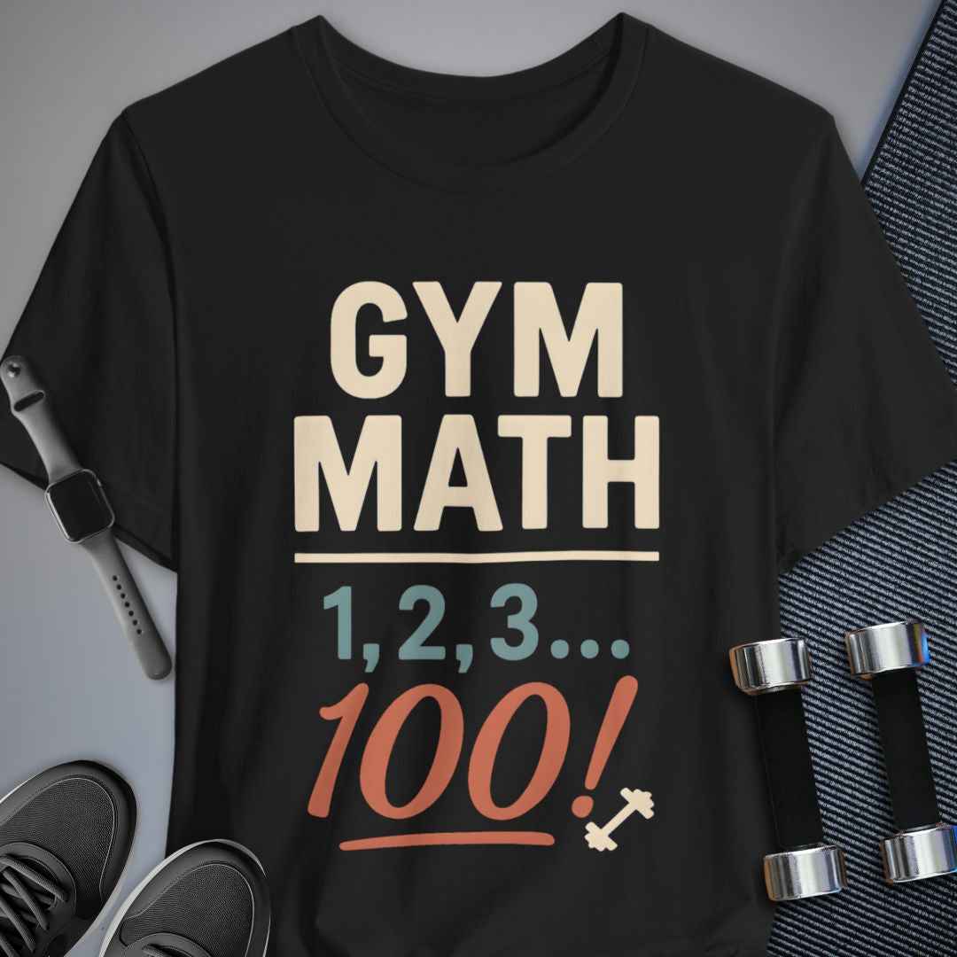 Printify T-Shirt Black / S Gym Math T-Shirt