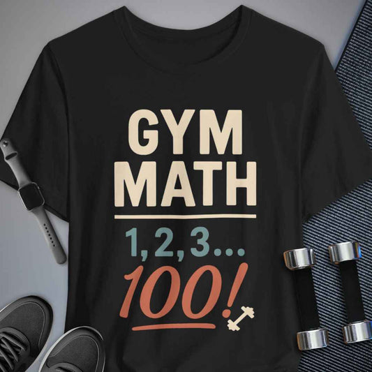 Printify T-Shirt Black / S Gym Math T-Shirt