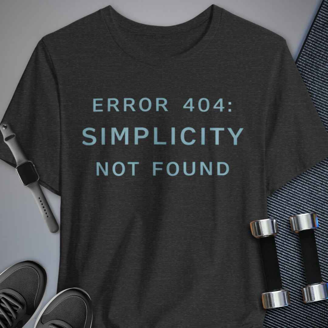 Printify T-Shirt Dark Grey Heather / S Complicated Workout T-Shirt