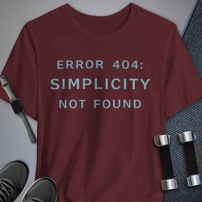 Printify T-Shirt Maroon / S Complicated Workout T-Shirt