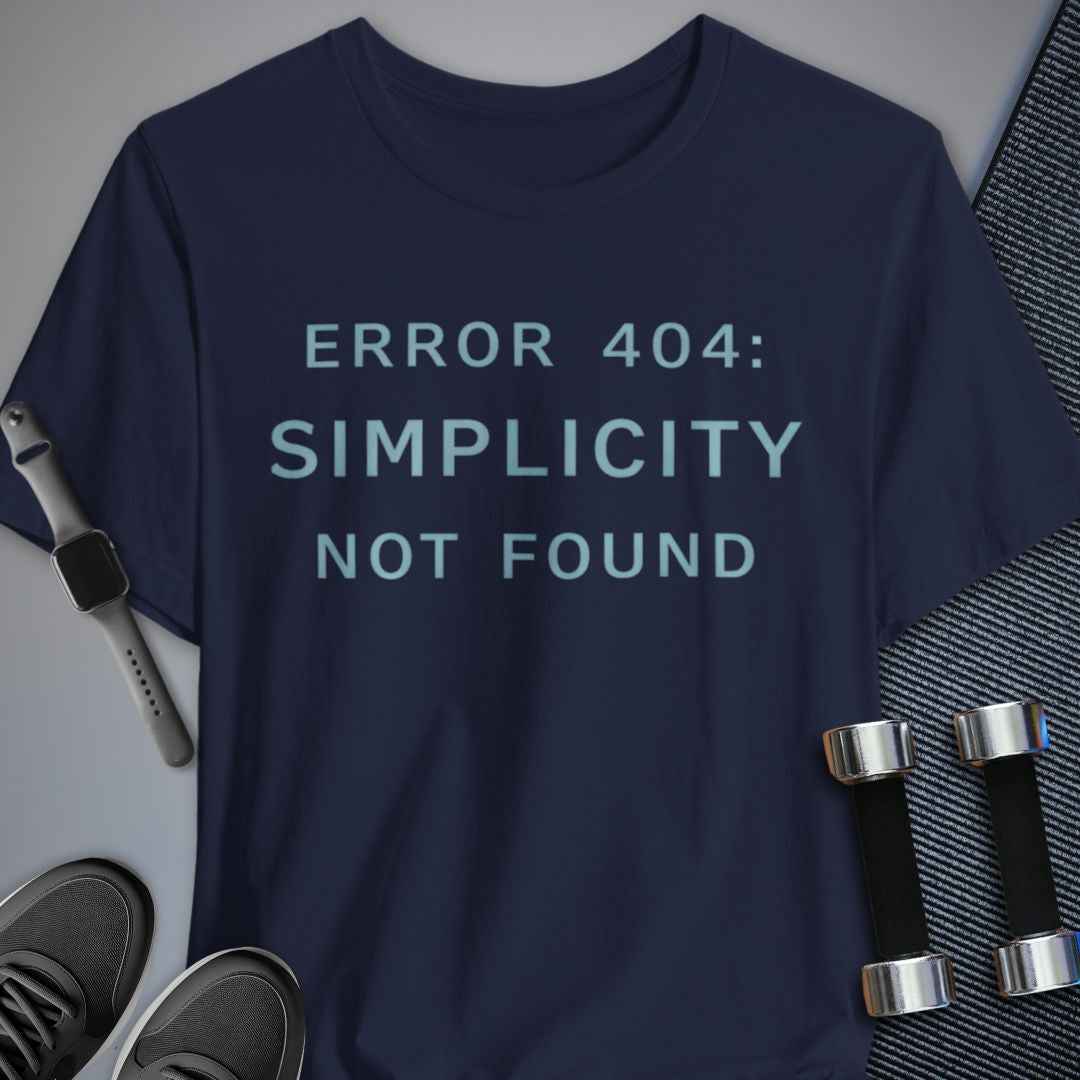 Printify T-Shirt Navy / S Complicated Workout T-Shirt